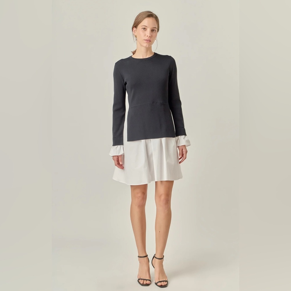 English Factory Classic Black Sweater